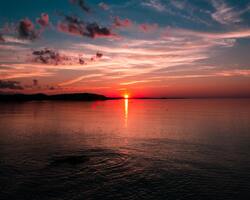 Sunset over Lake Huron